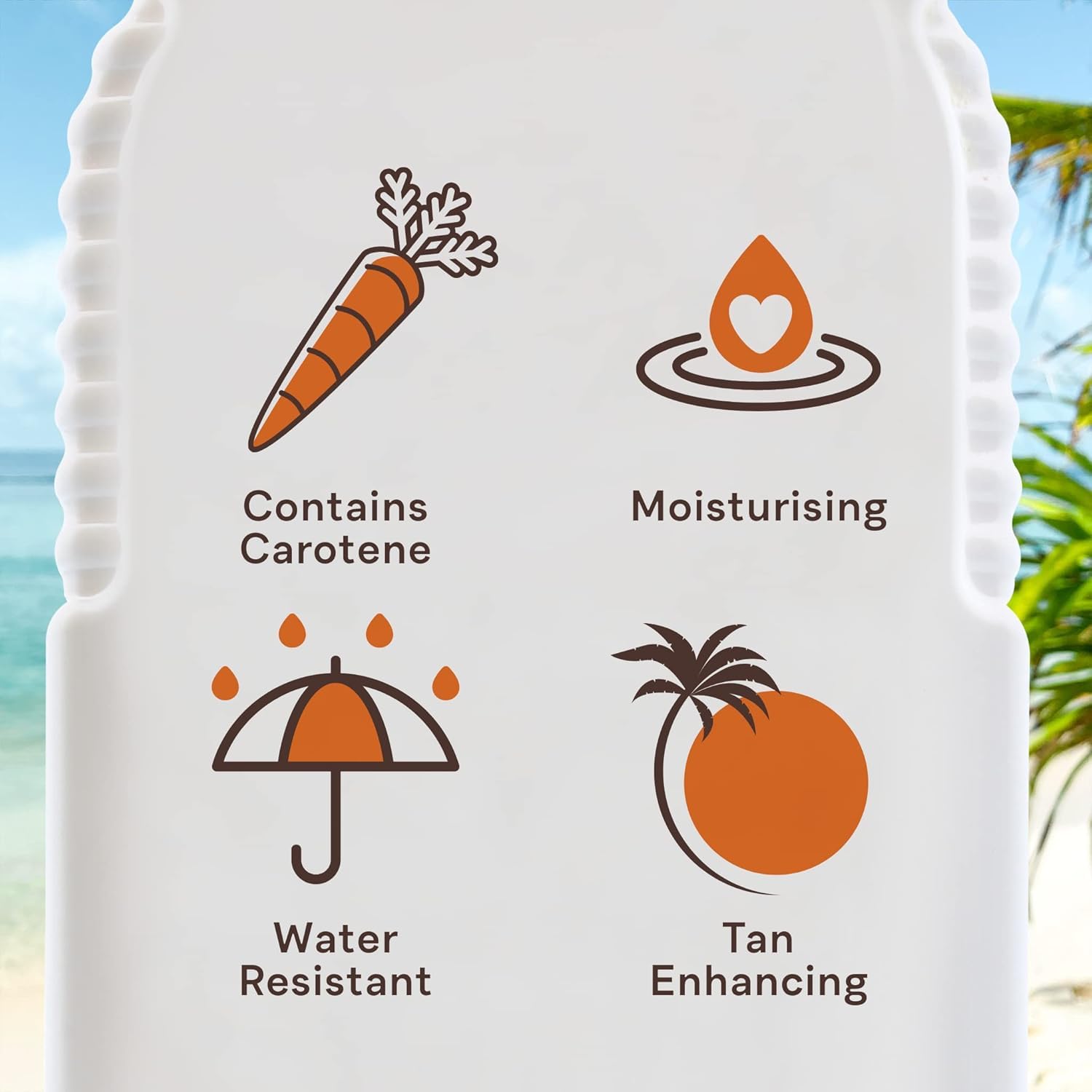 Malibu Sun Fast Tanning Oil - Tan Accelerator for Outdoor/Tanning Bed, Beta Carotene Carrot Extract & Vitamin E for Moisture & Hydration, Water-Resistant, Coconut, Cruelty-Free (6.8 Fl Oz)